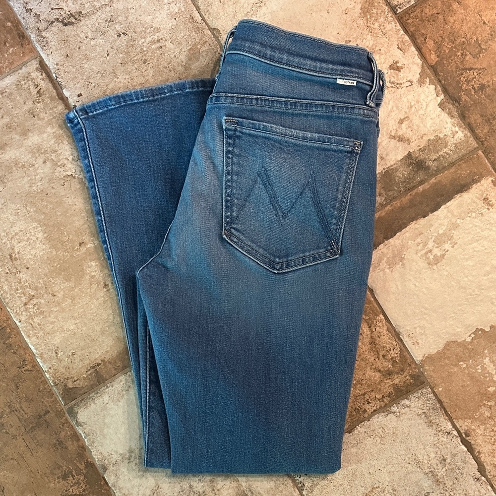 MOTHER Lil’ Weekender - Layover - Stretch Denim Blue Jeans